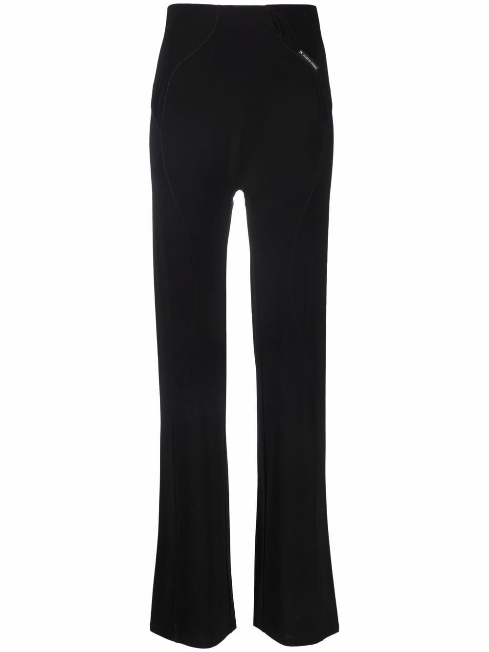 high-waisted graphic-detail pants - 1