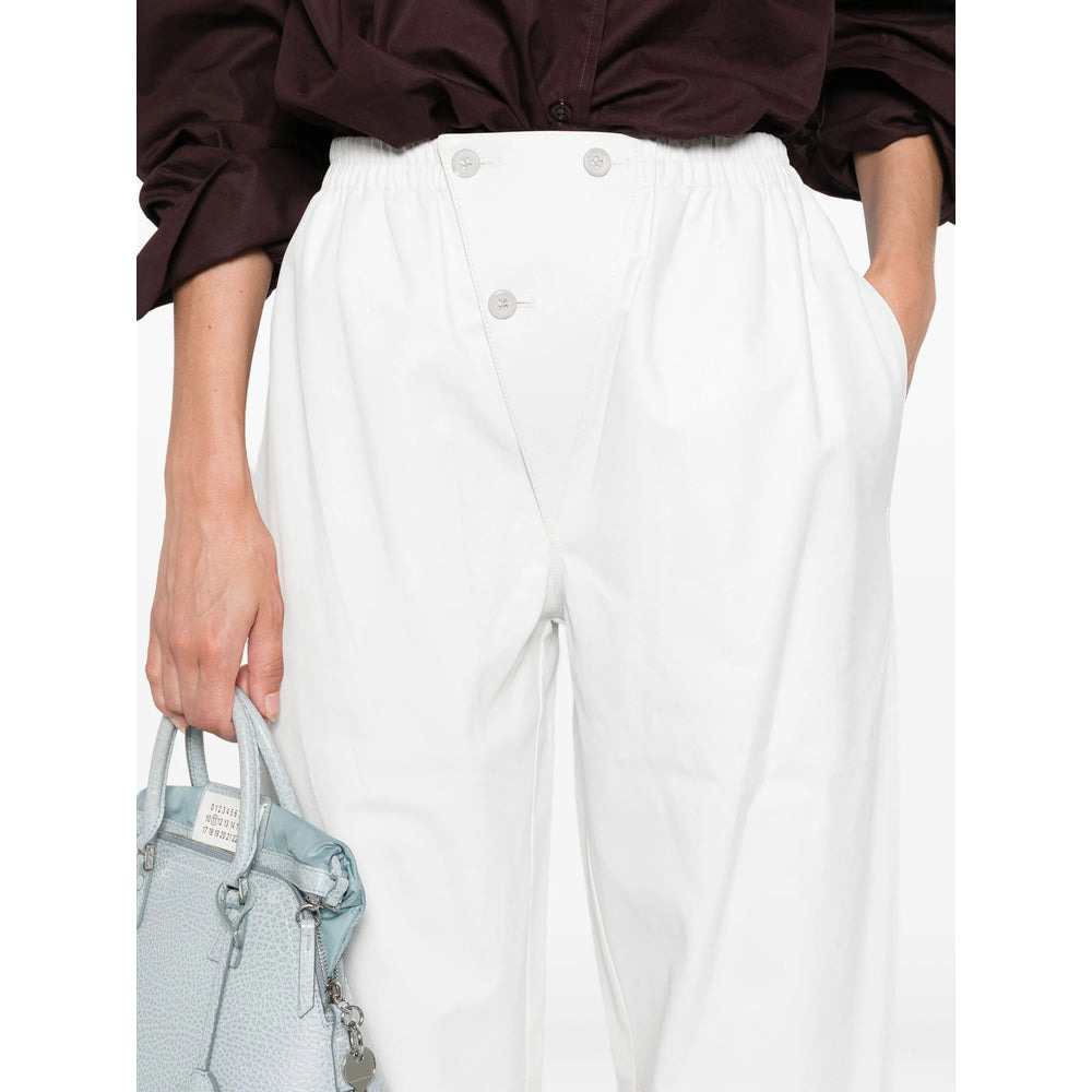 Prada White Trousers - Straight Trousers Women - 4