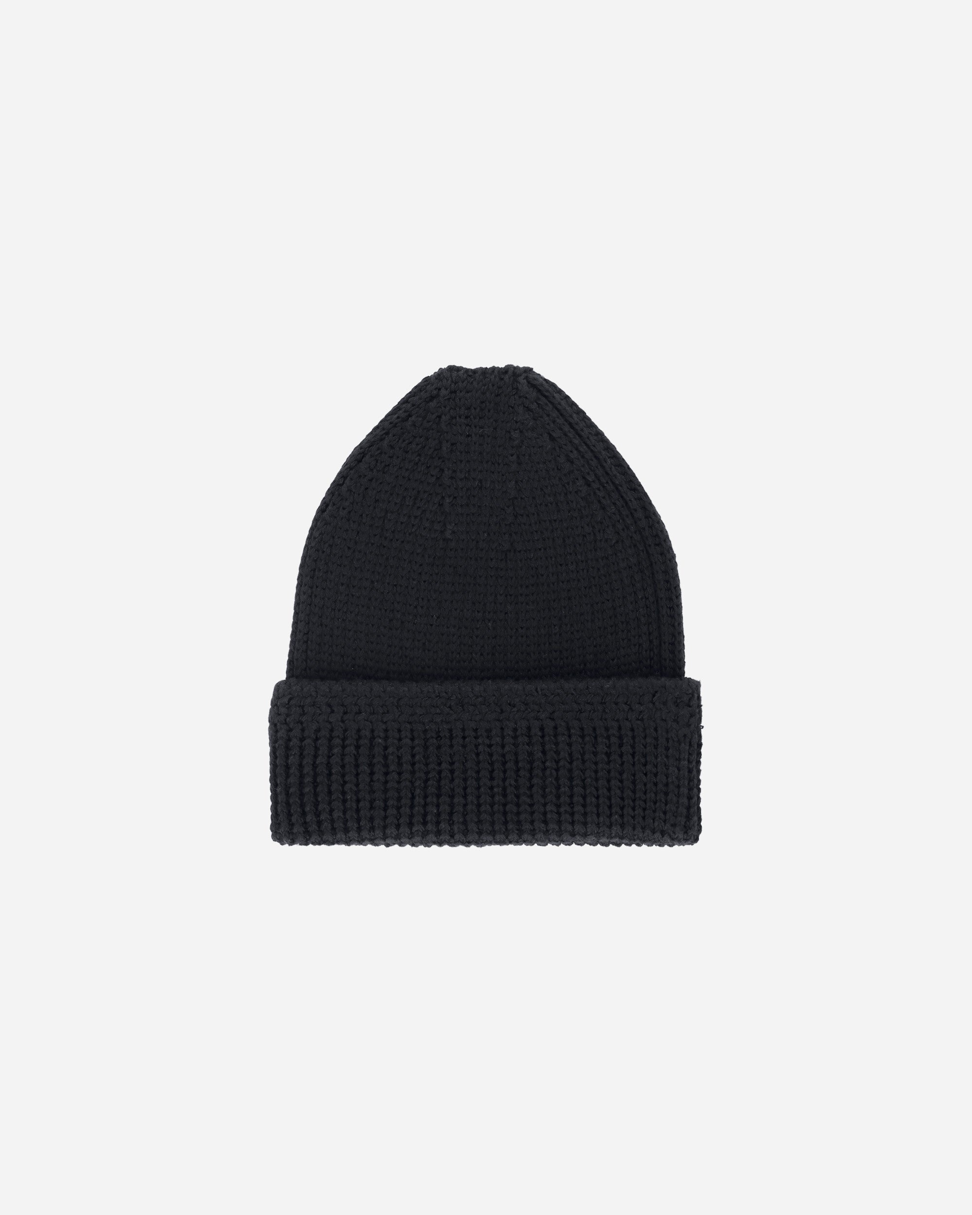 Knit Cotton Beanie Black - 3