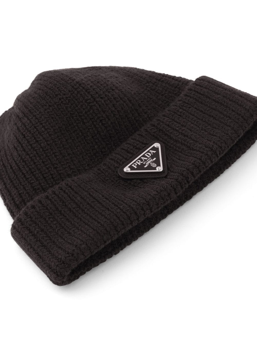 triangle-logo beanie - 3