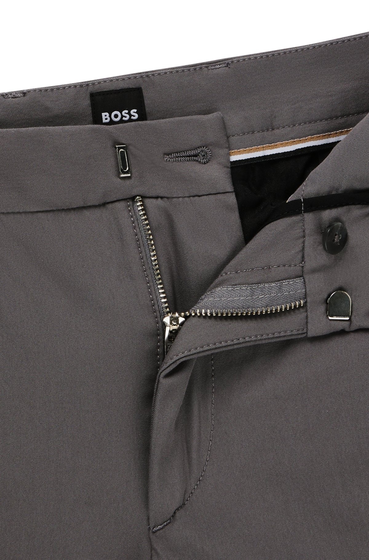 SLIM-FIT TROUSERS IN STRETCH COTTON - 6