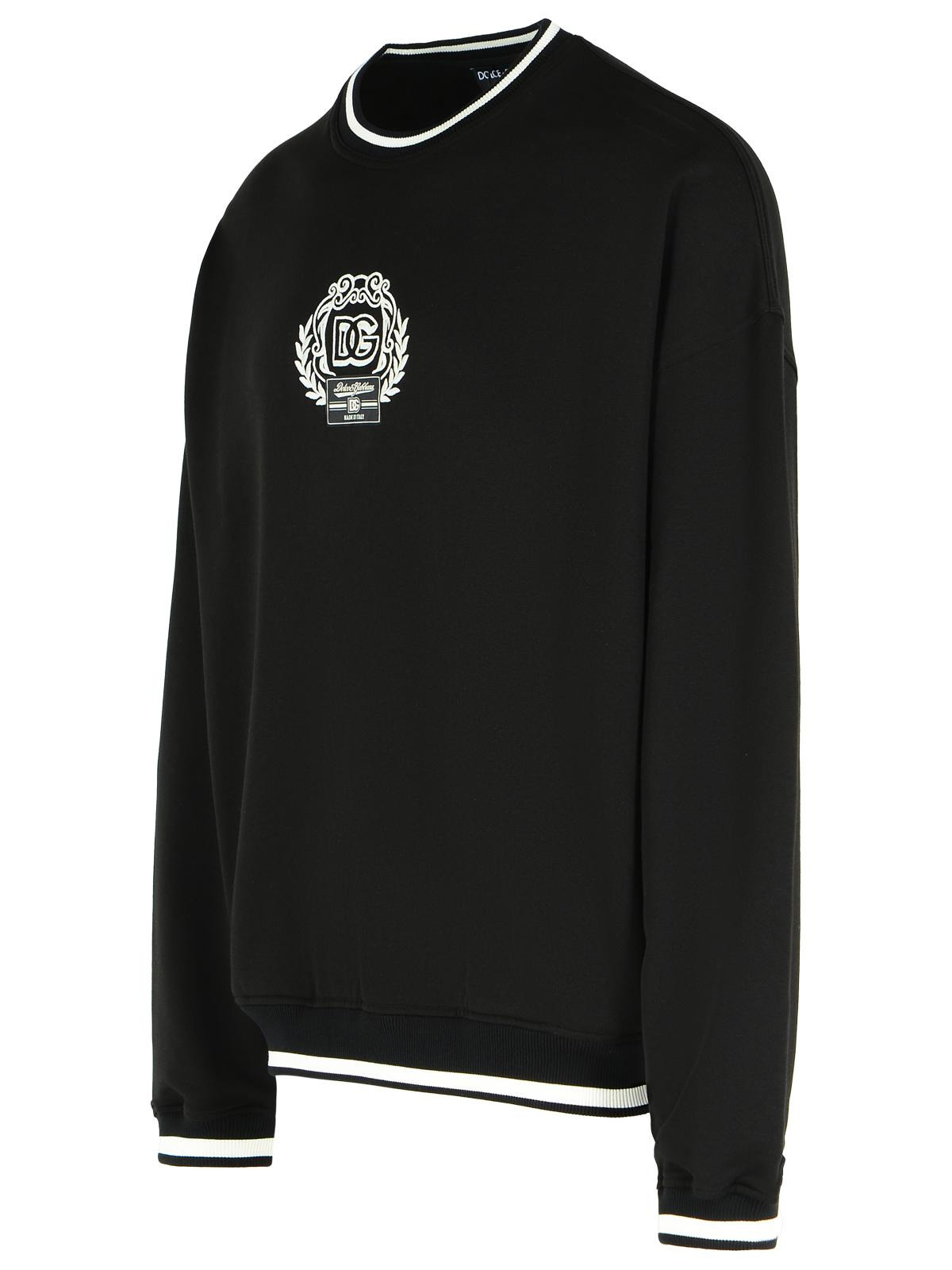 Dolce & Gabbana Black Cotton Sweatshirt Men - 2