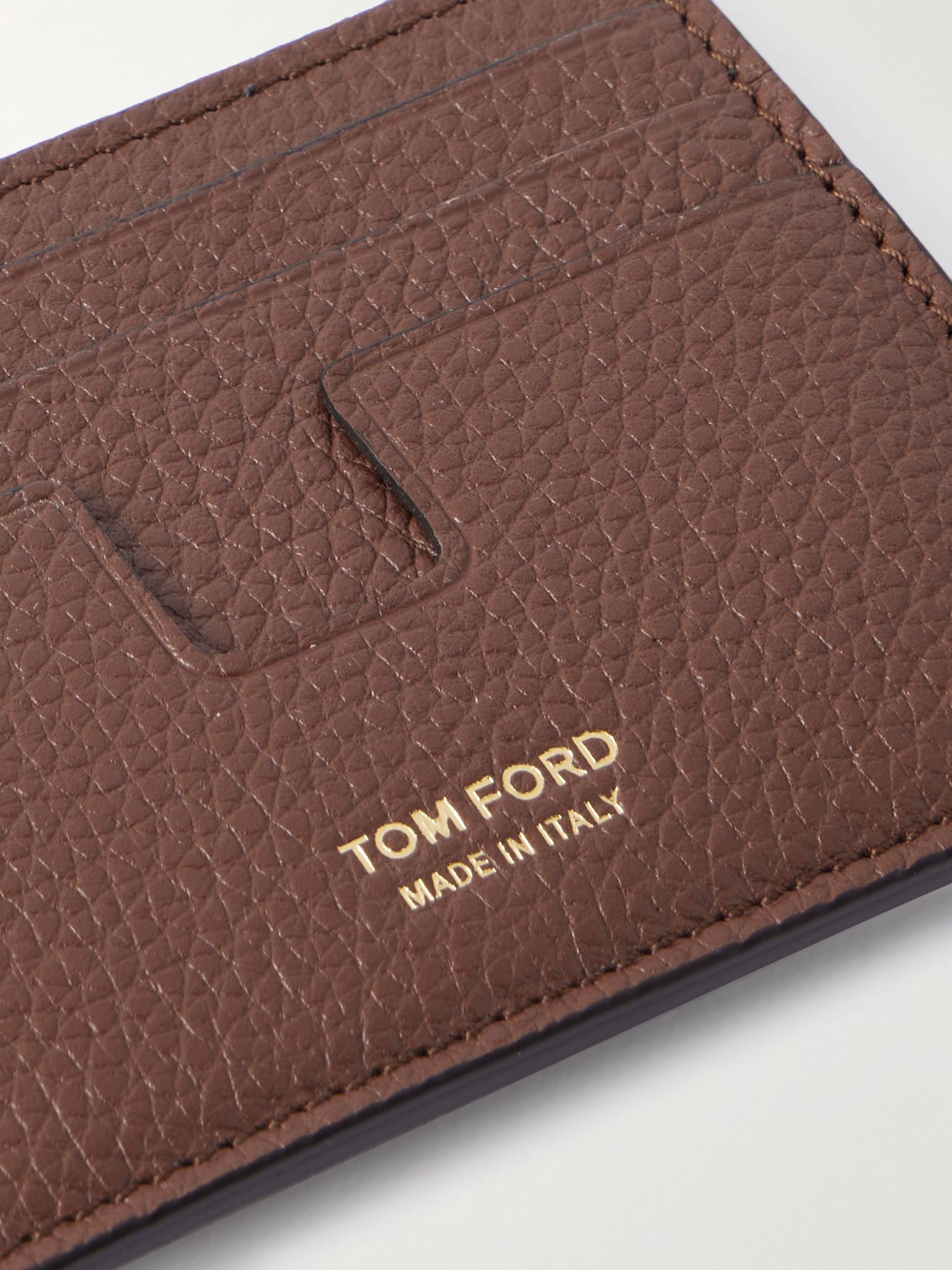Full-Grain Leather Cardholder Brown - 3