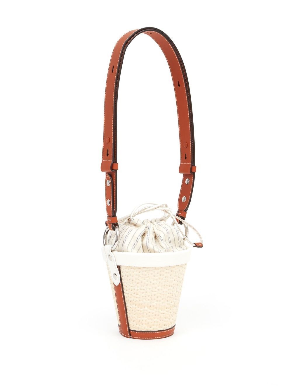 woven-raffia shoulder bag - 4