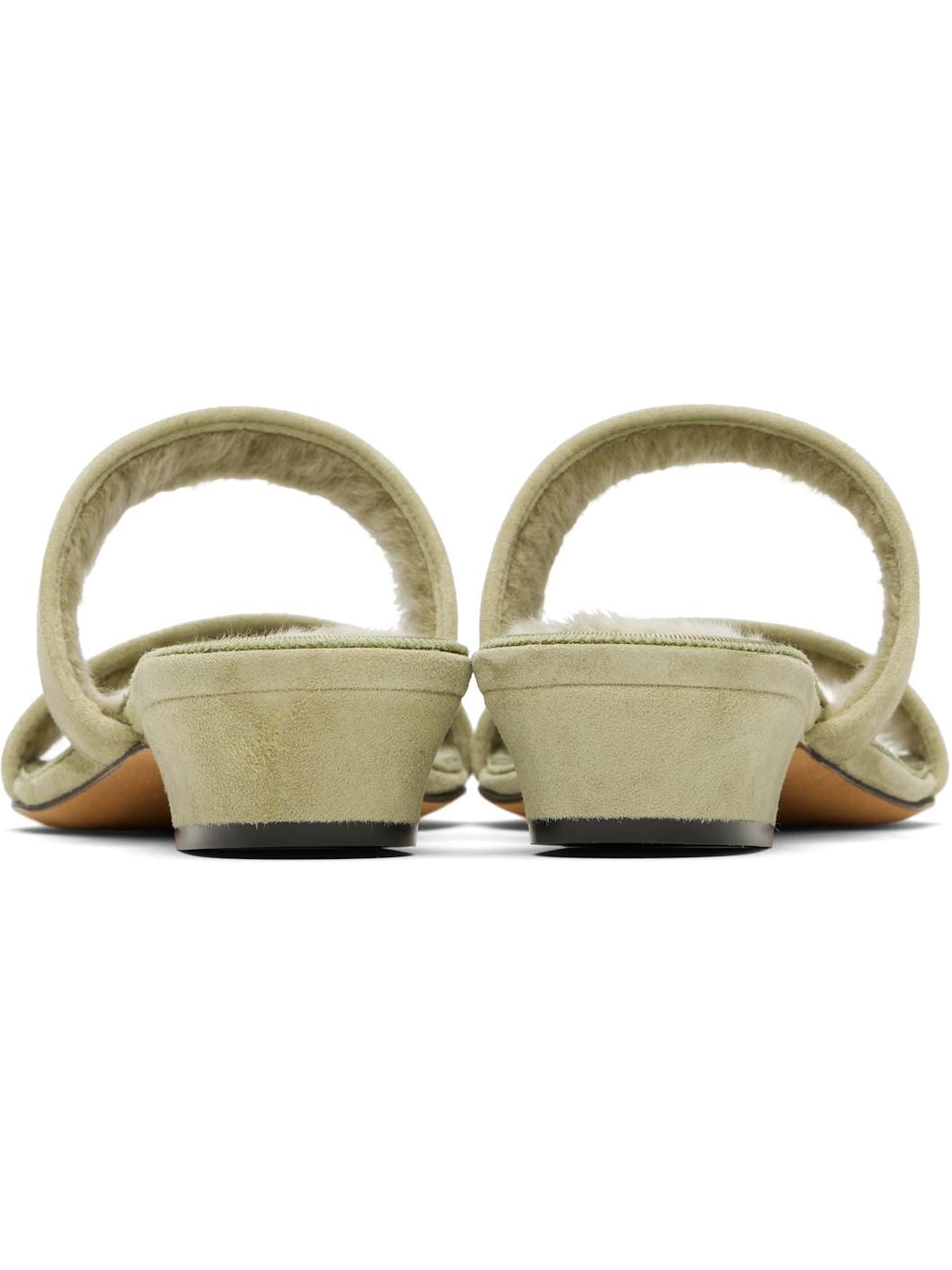 Green Awar Strap Heeled Sandals - 2