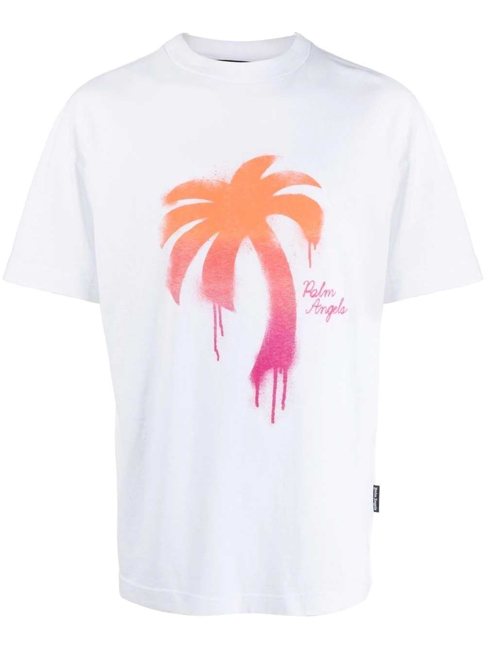 Palm Tree-print cotton T-shirt - 1