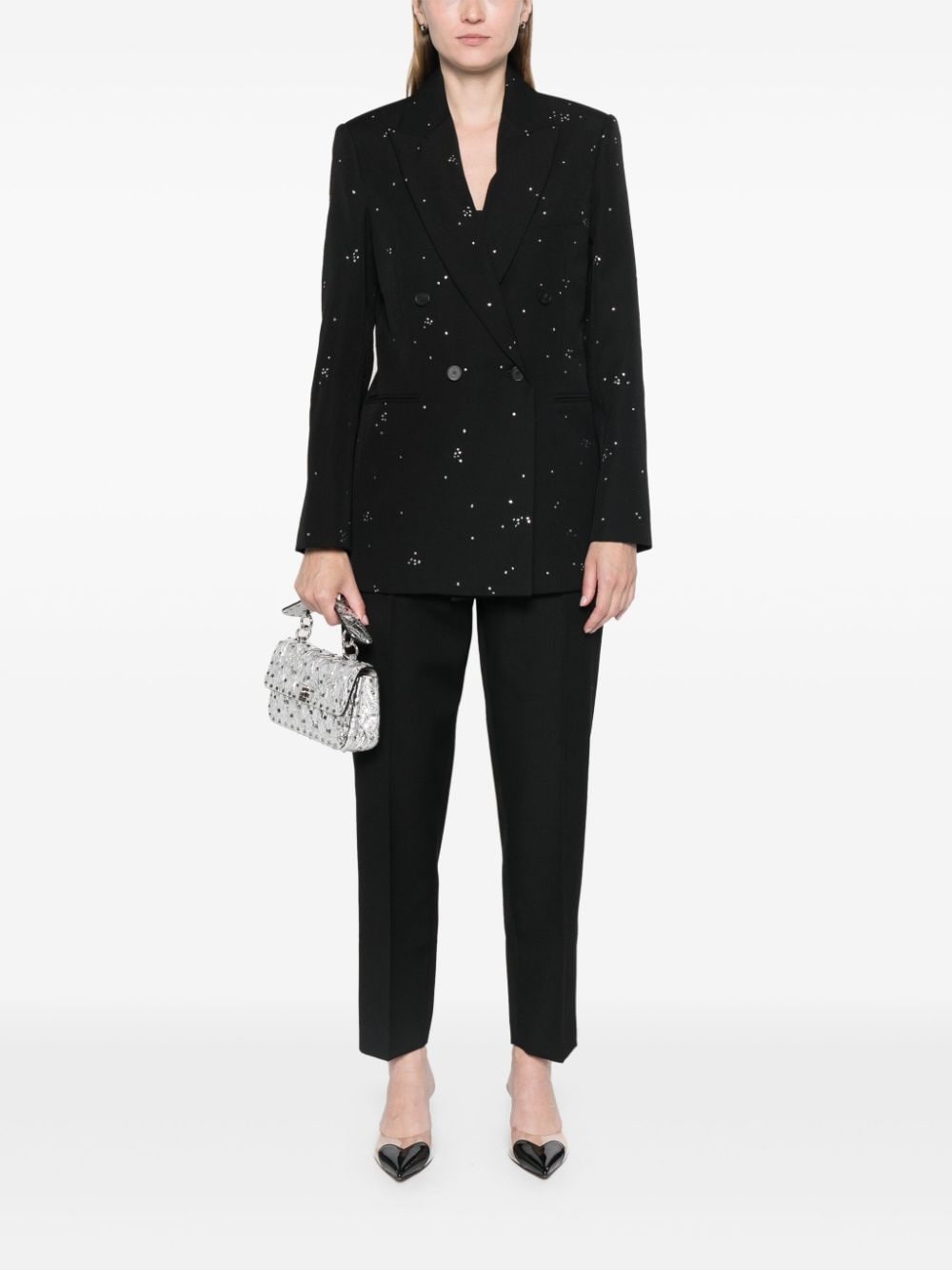 crystal-embellished blazer - 2