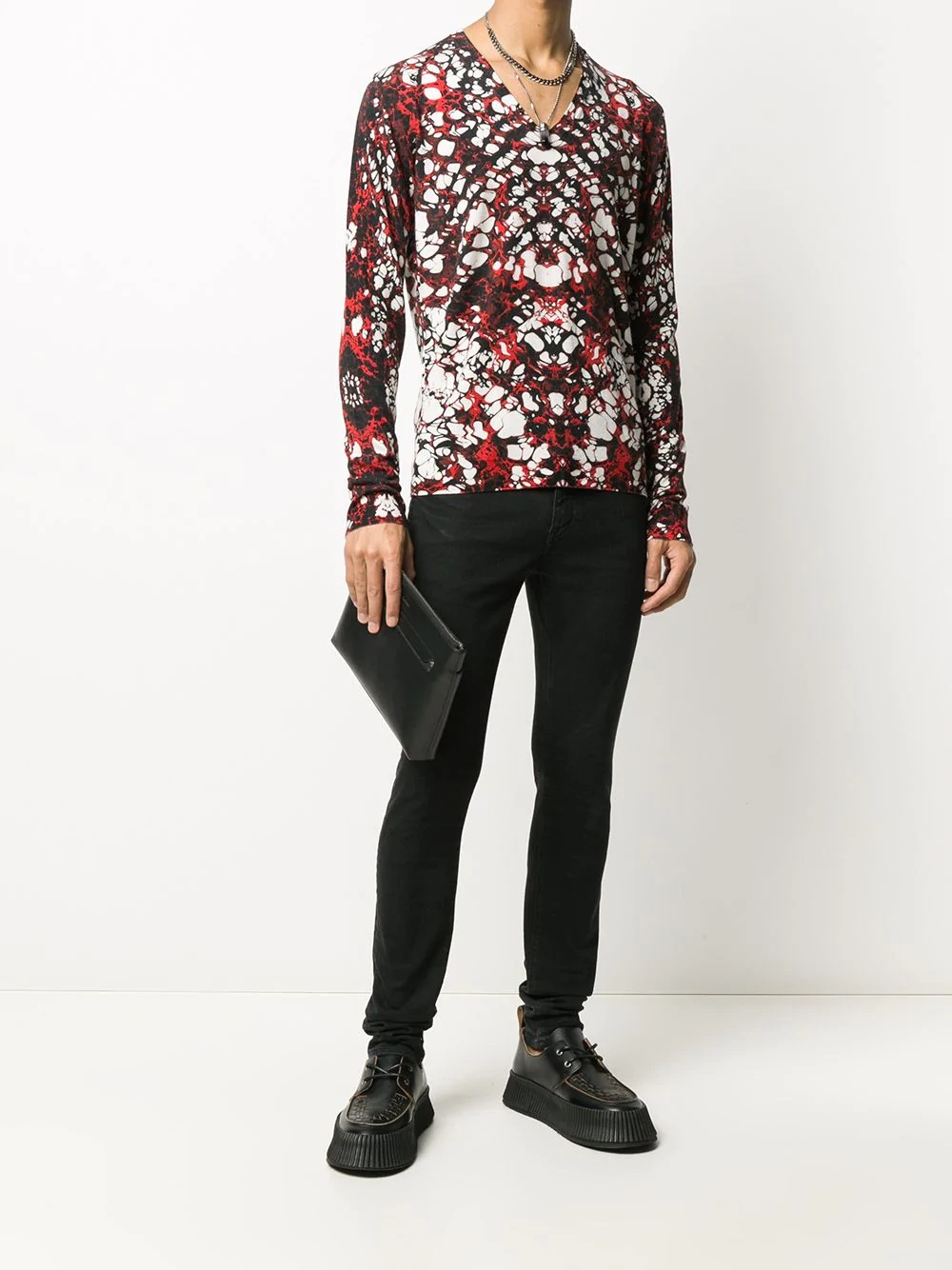 abstract-print jumper  - 2