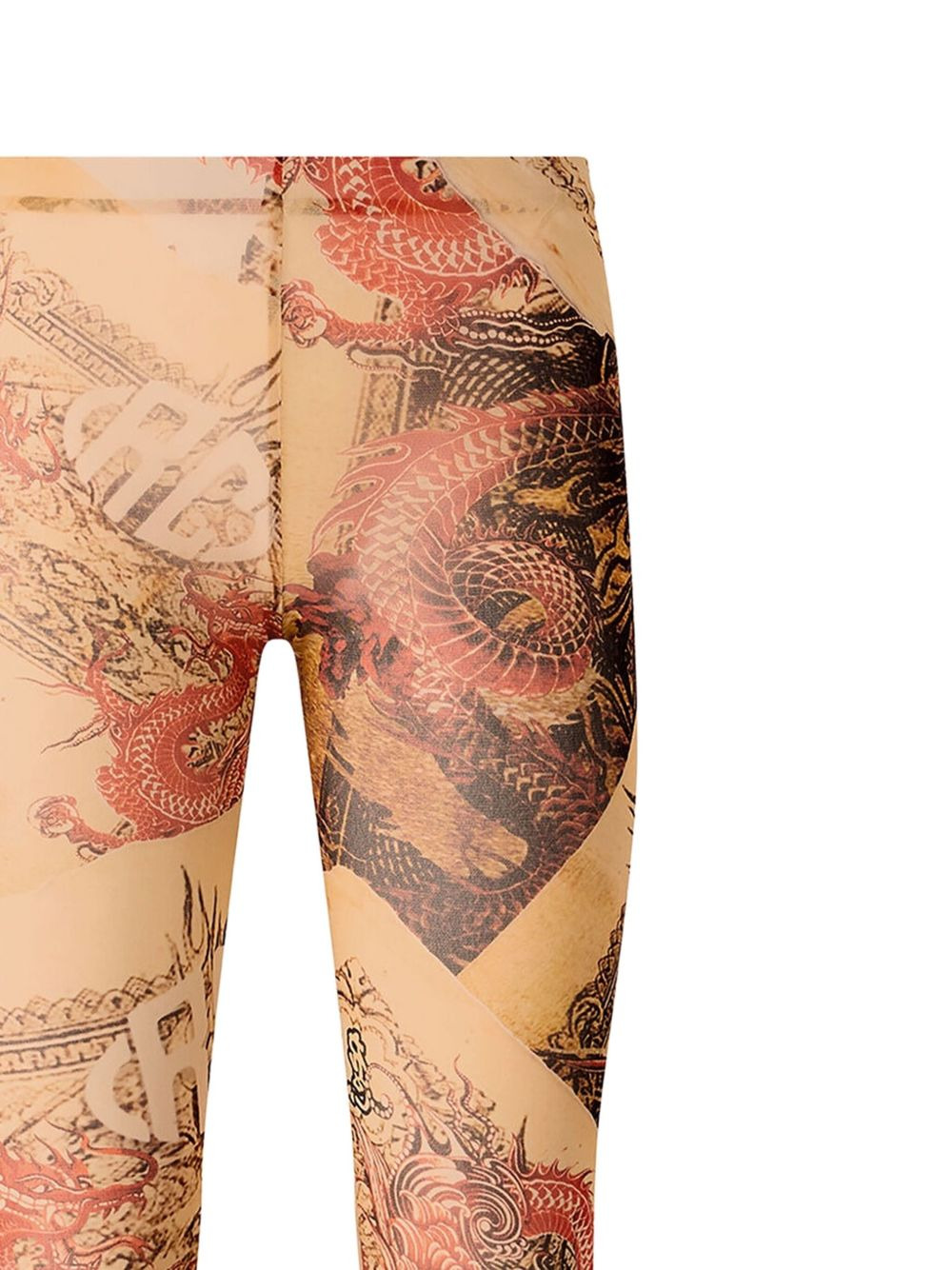 flared printed trousers - 7
