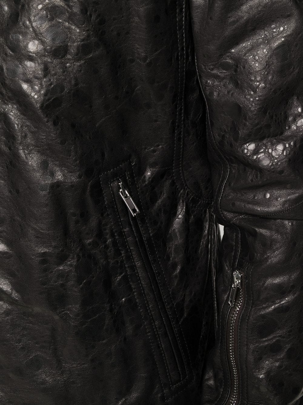 Rotterdam textured leather jacket - 5