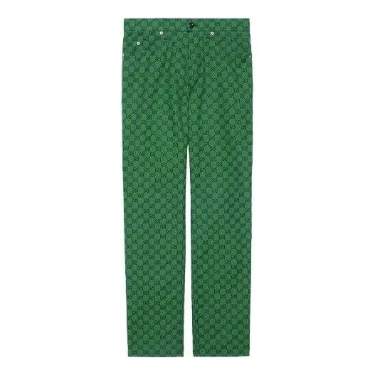 Gucci GG Canvas Pant 'Green' 623953-ZKU09-3344 - 1