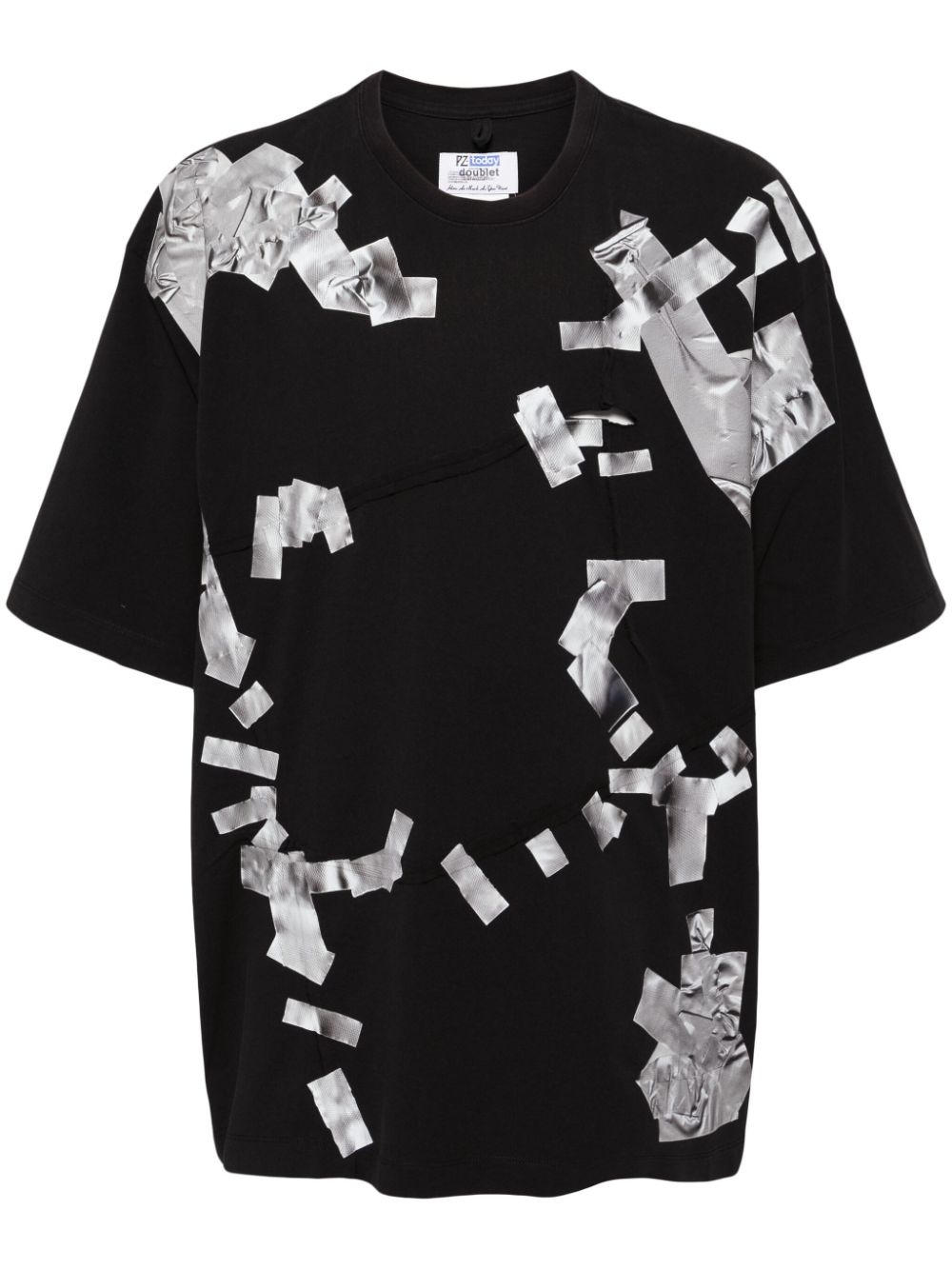 gaffer tape repair t-shirt - 1