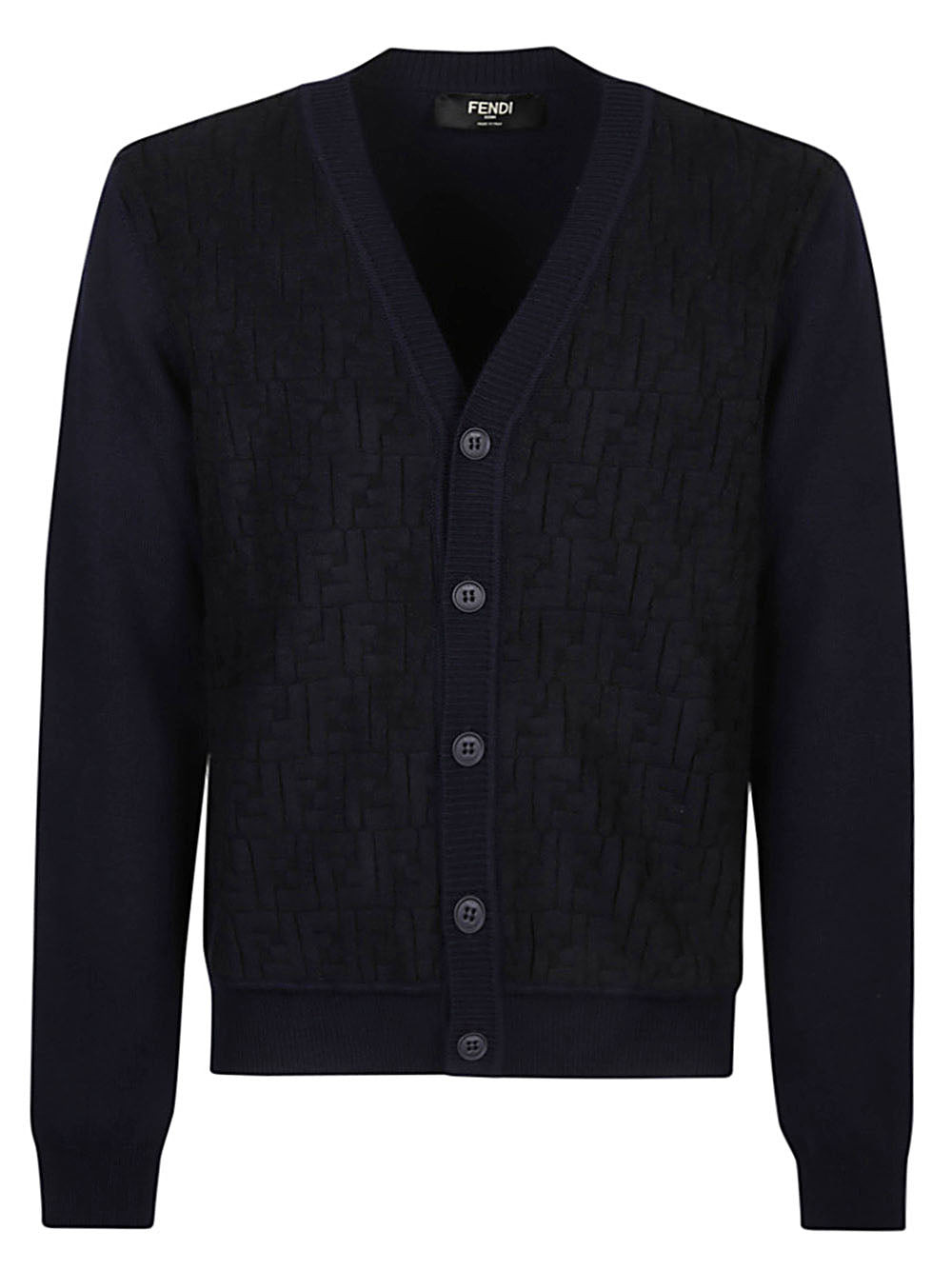 Fendi Men Wool Cardigan - 1