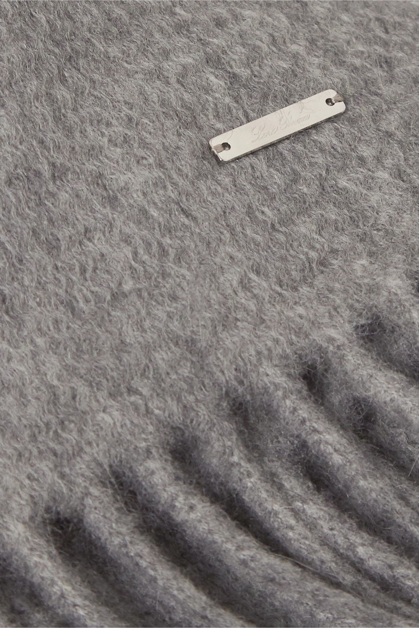 Fringed cashmere scarf - 4