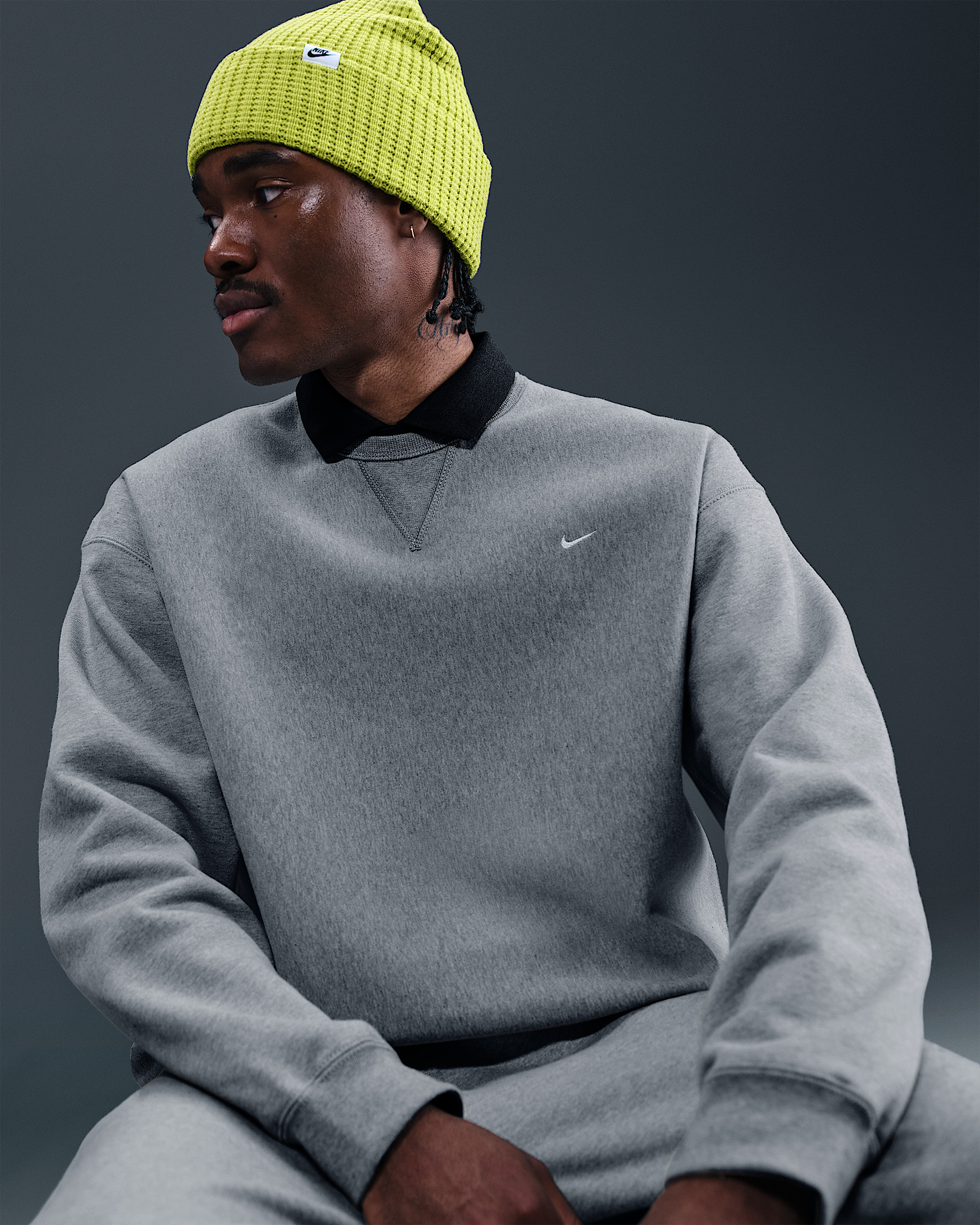 Nike Solo Swoosh Men's Fleece Crew - 3