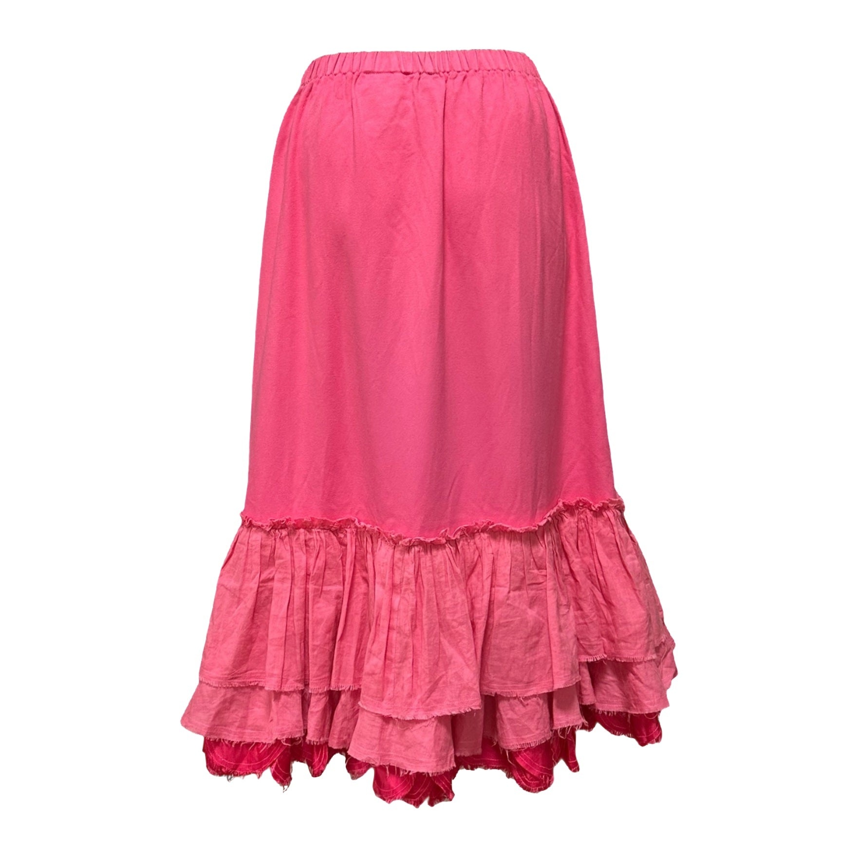 TRICOT COMME DES GARÇONS Ruffle Hem Flared Midi Skirt - 2