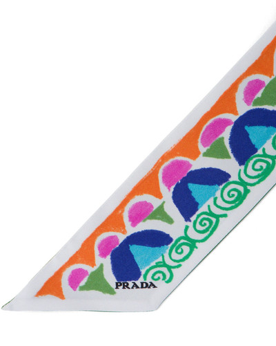 Prada Pittoresque print silk ribbon outlook