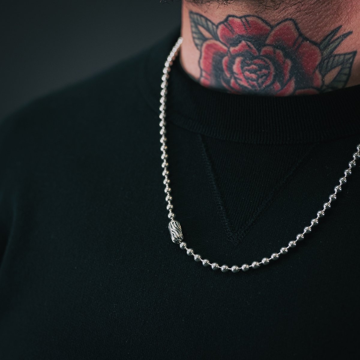 PL-BAL10-DES-24 GOOD ART HLYWD Pop Lock Desert Sessions Ball Chain Necklace 10 at 24" - Sterling Sil - 2