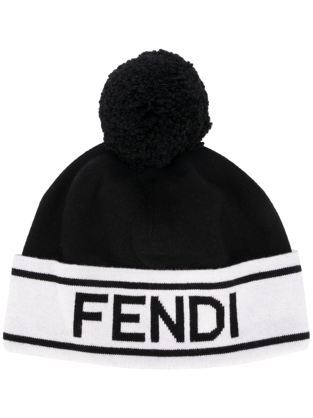 logo embroidered beanie - 1