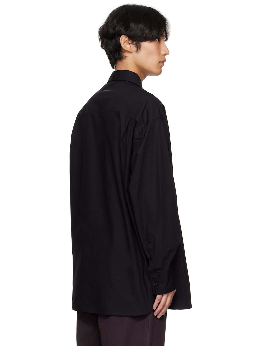 Black Poplin Shirt - 3