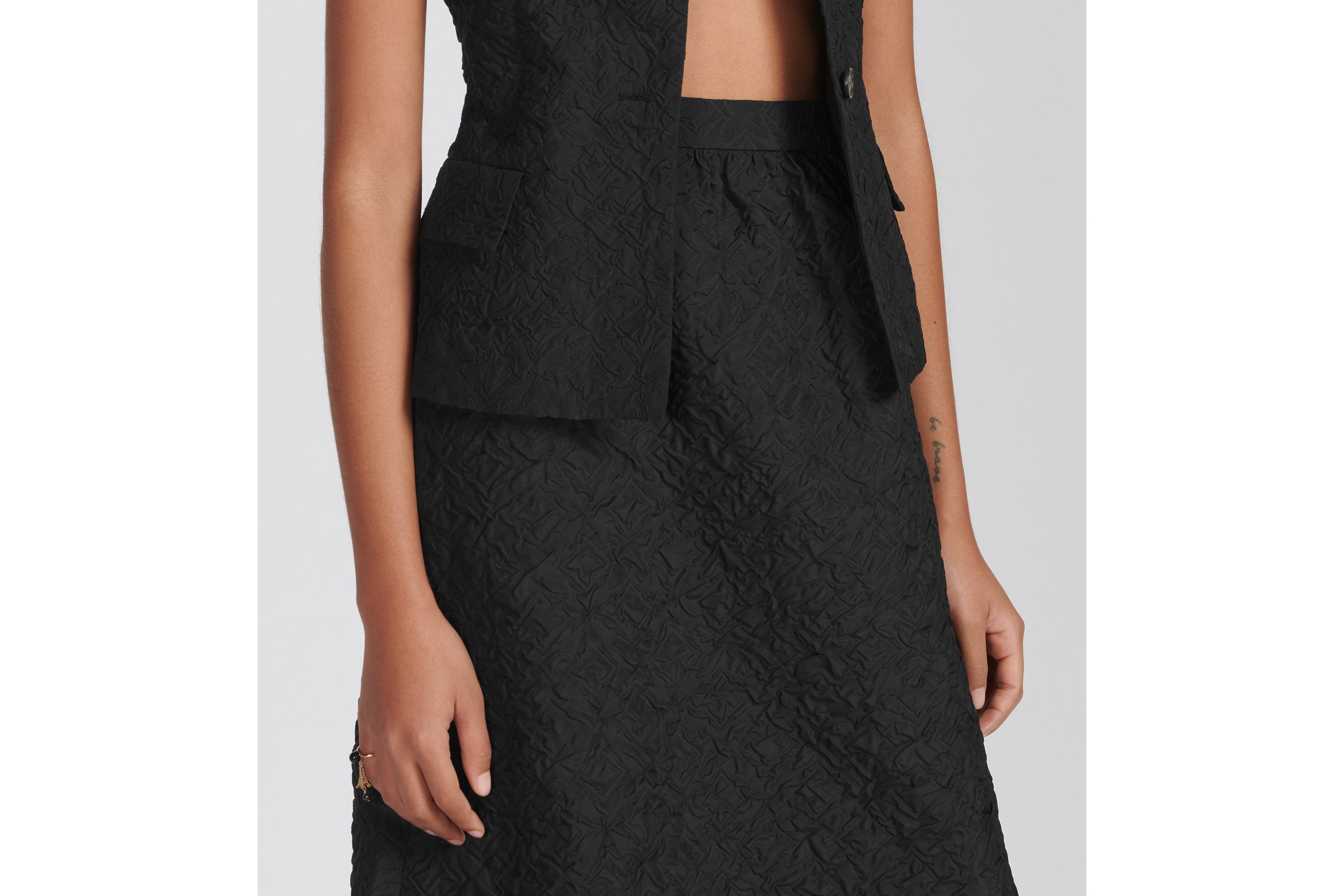 Mid-Length Straight-Cut Skirt - 7