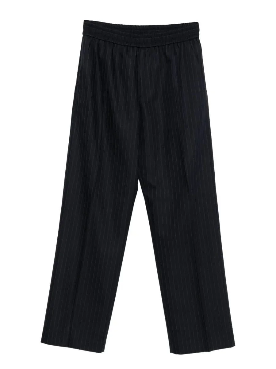 Golden Goose Wide Leg Pinstripe Jogger Style Trousers Clothing - 1