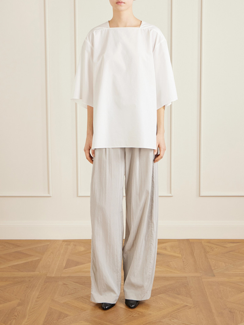 The Row Hamza Oversized Cotton-poplin Top outlook
