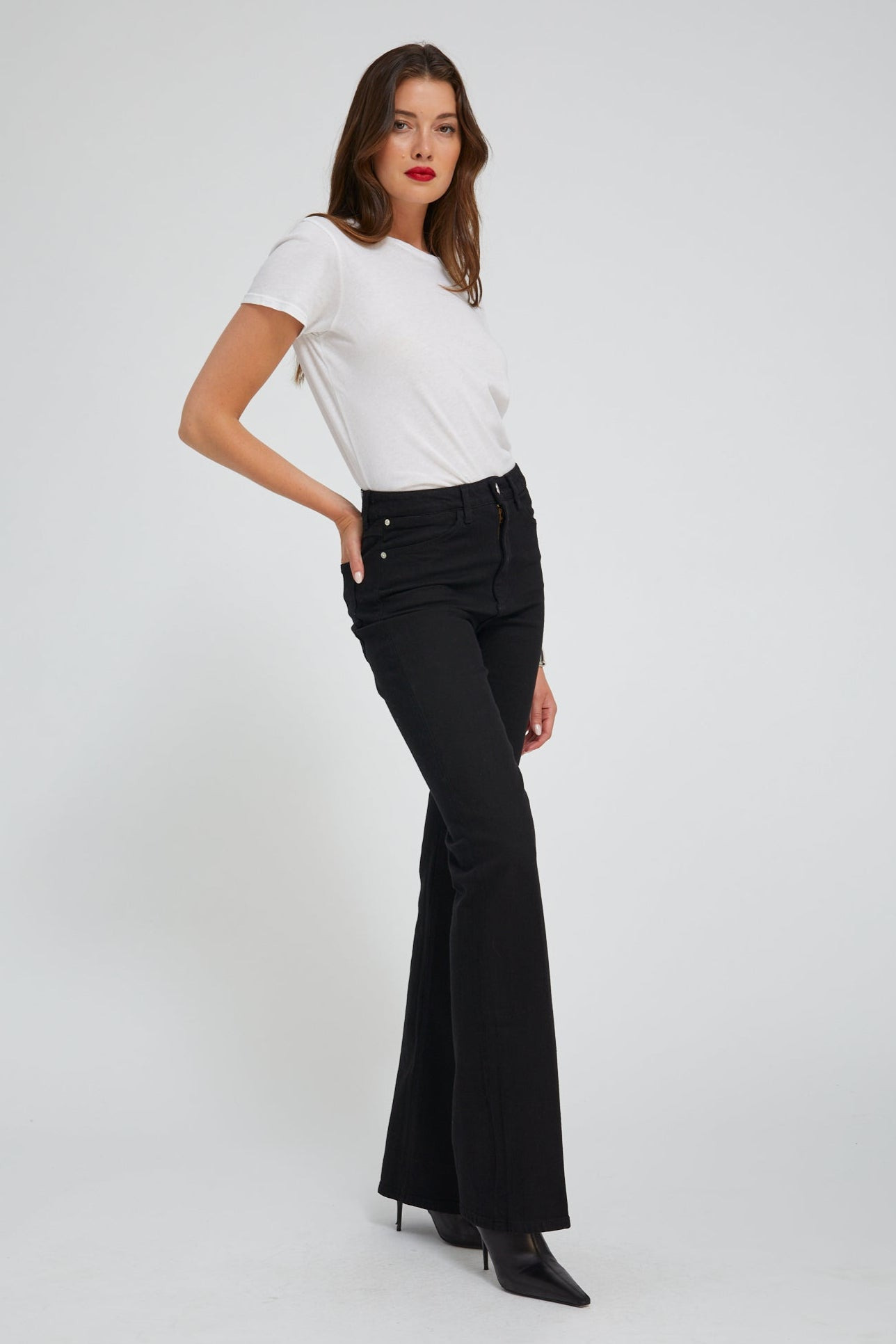 STEVIE MICRO FLARE DENIM - 4
