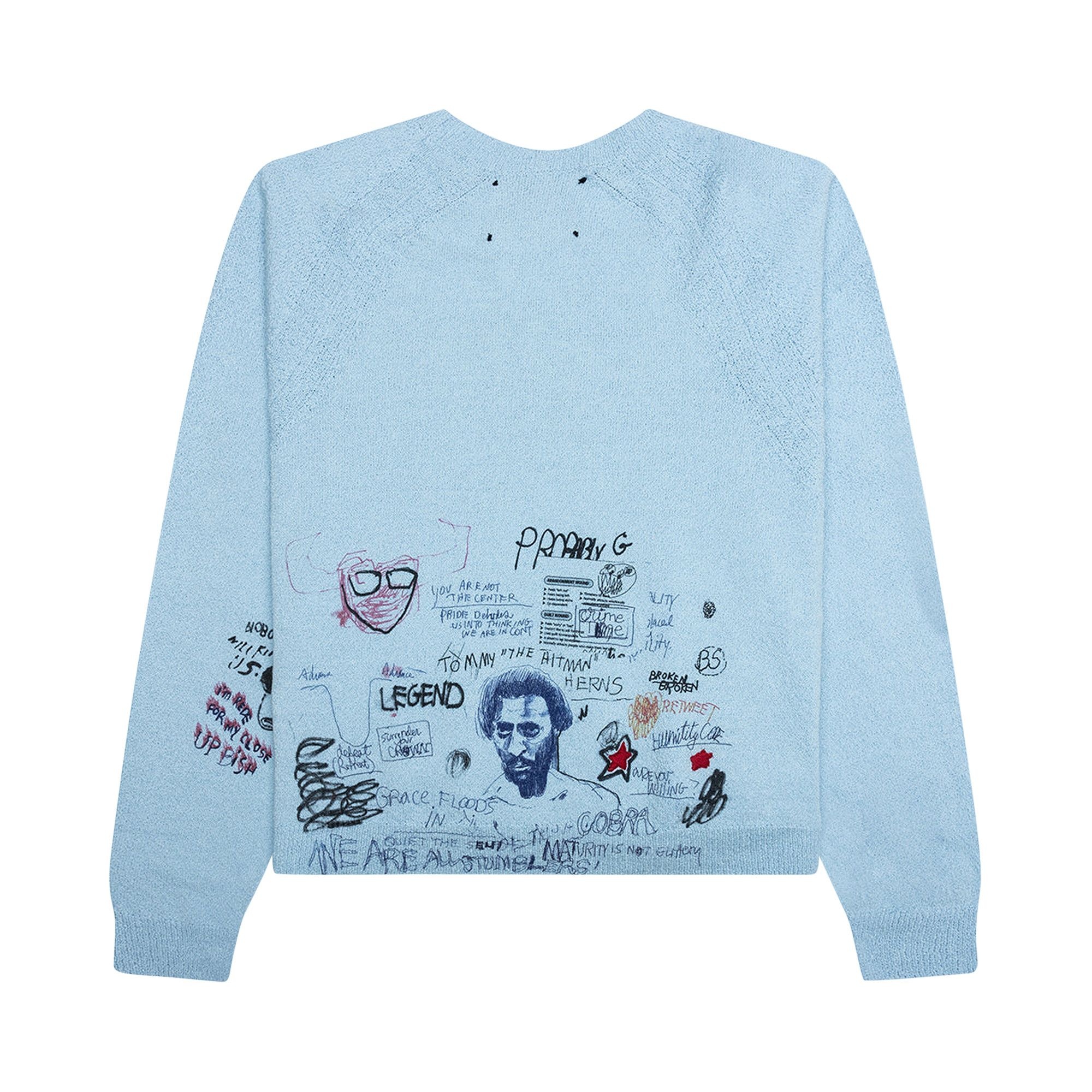 Paly Hollywood Booze Crooze Knit Sweater 'Baby Blue' - 2