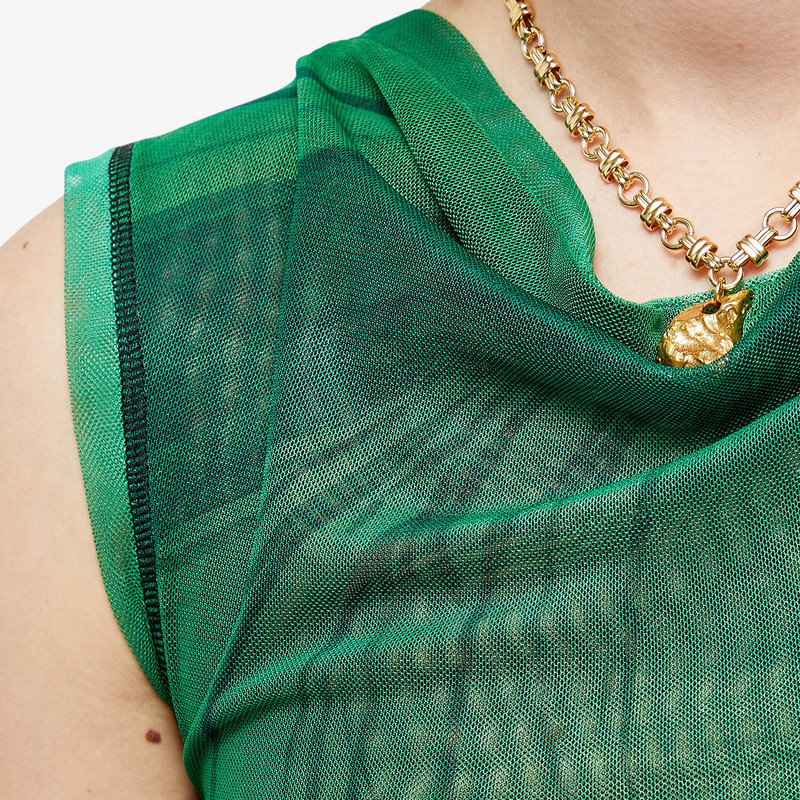 Ottolinger Mesh Cowl Neck Dress 5