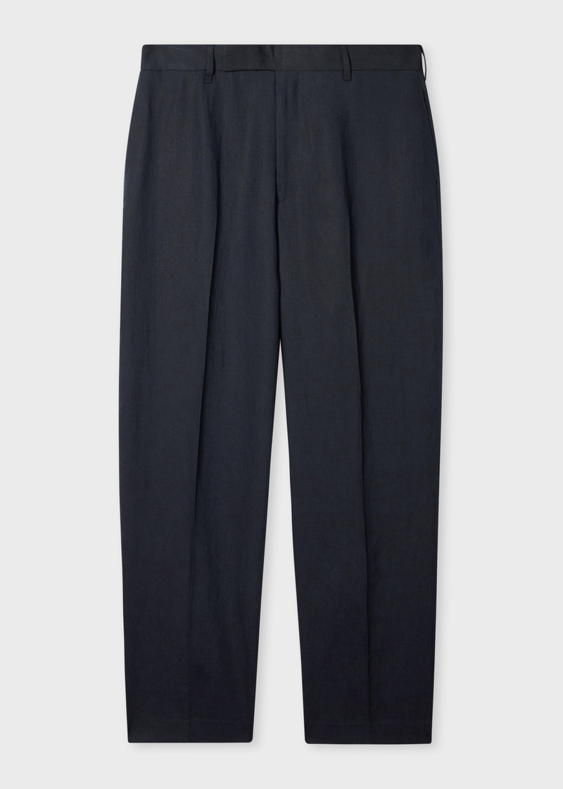 Navy Linen Suit 5
