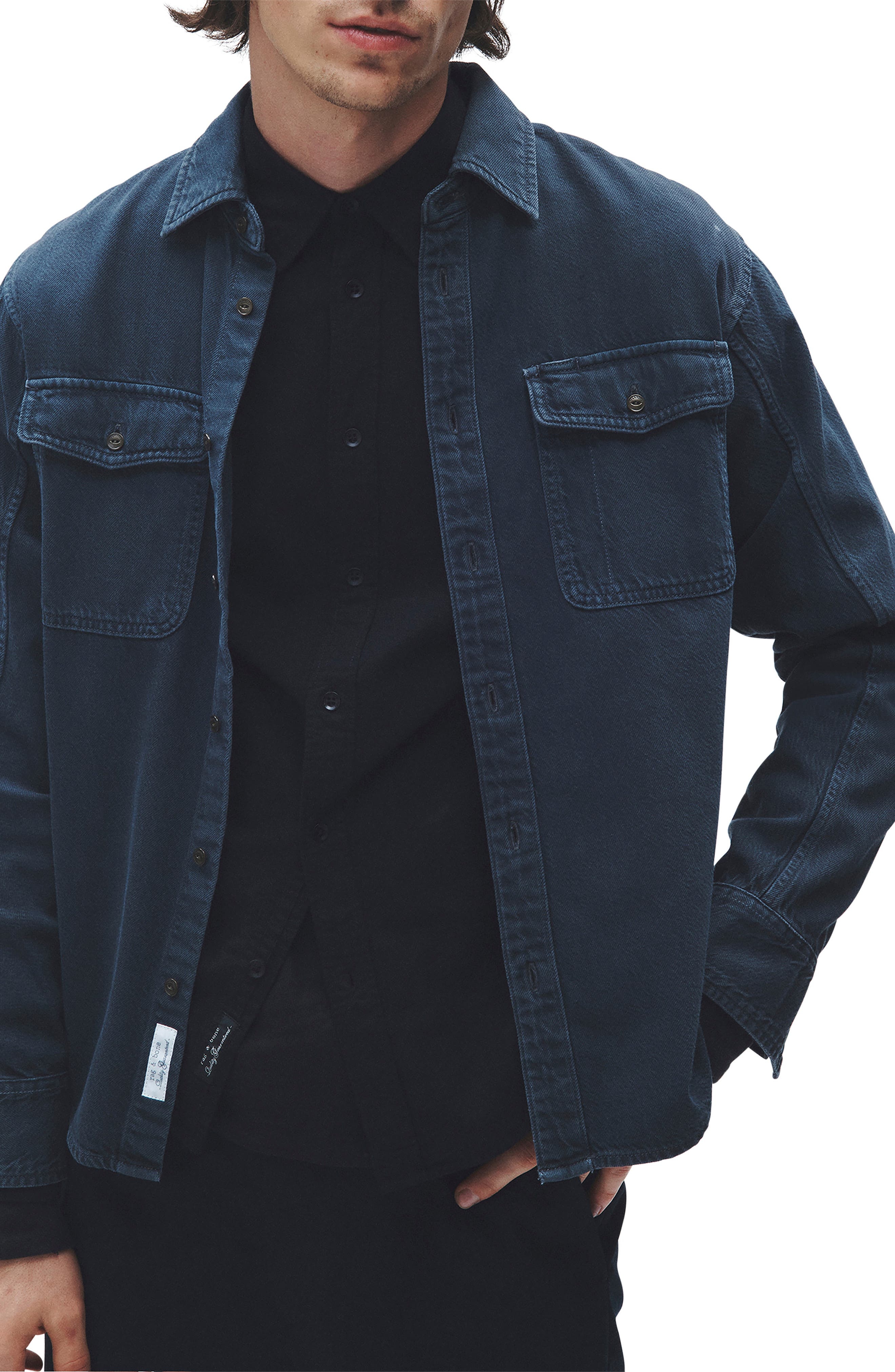 Jack Engineered Denim Button-Up Shirt - 9