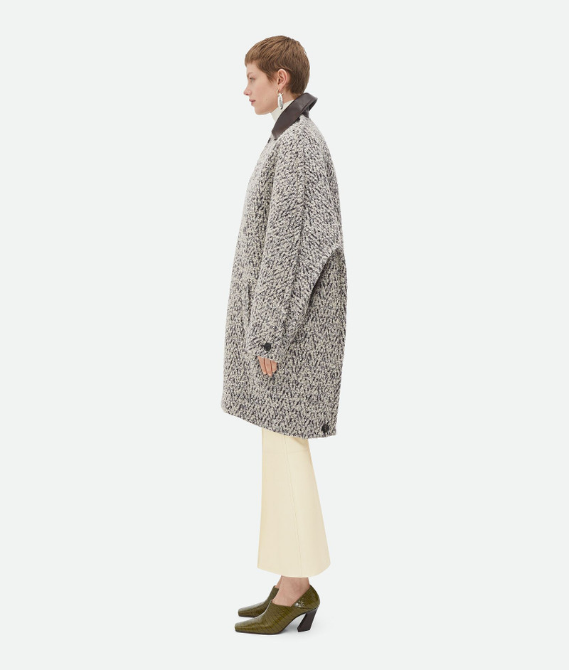 Bottega Veneta Wool Boucle Chevron Coat outlook