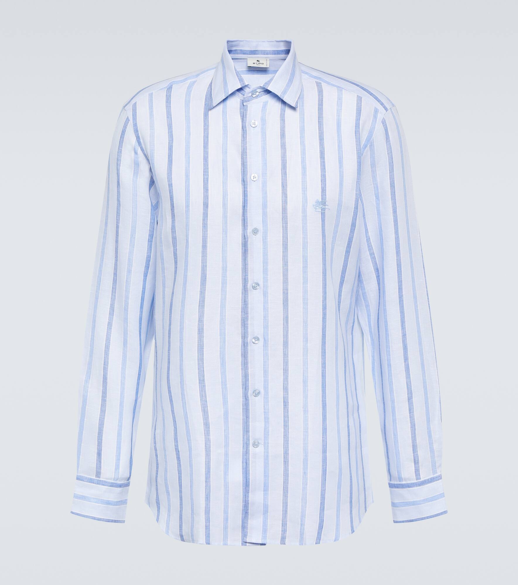 Striped linen shirt - 1