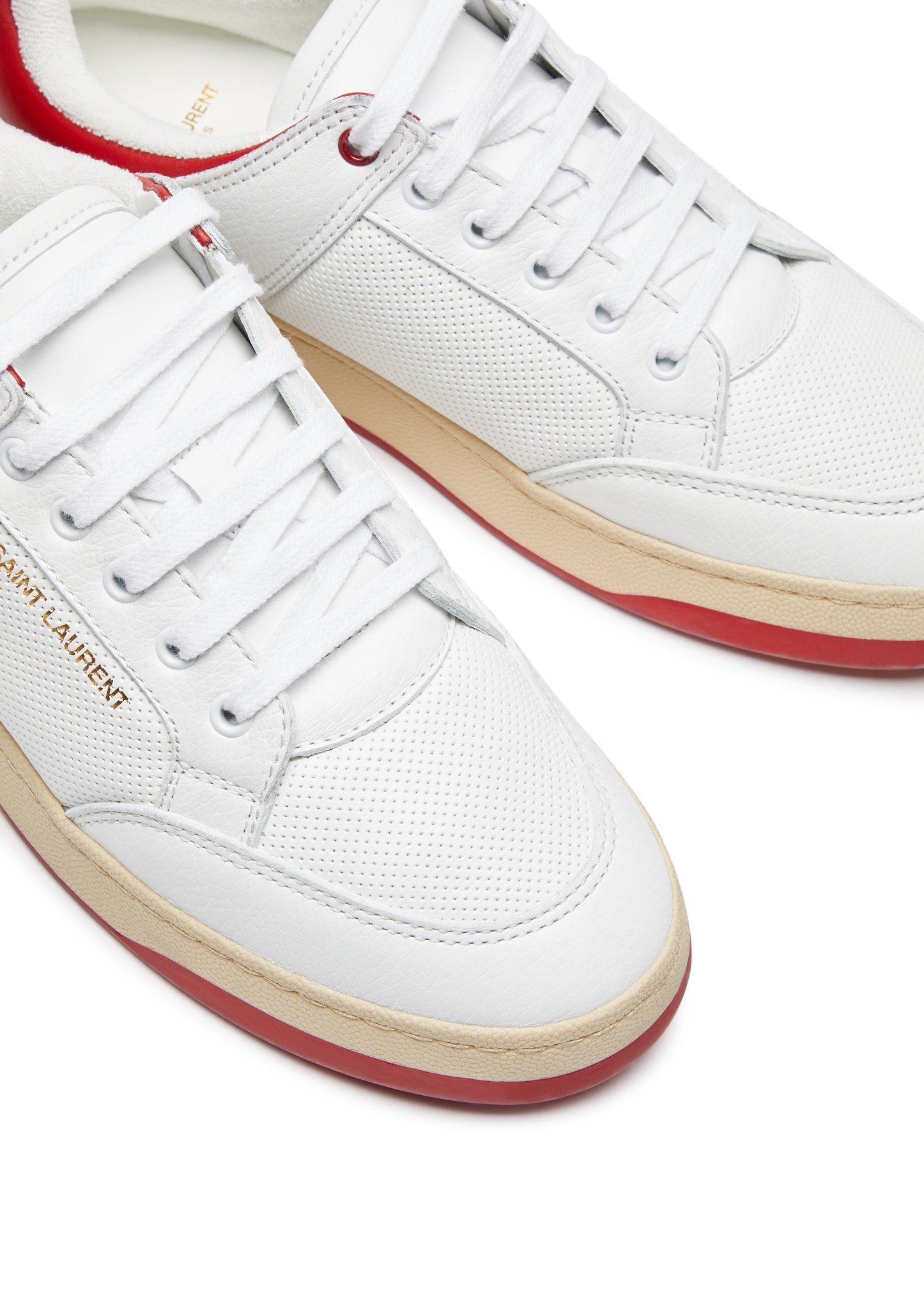 SL61 panelled leather sneakers - 3