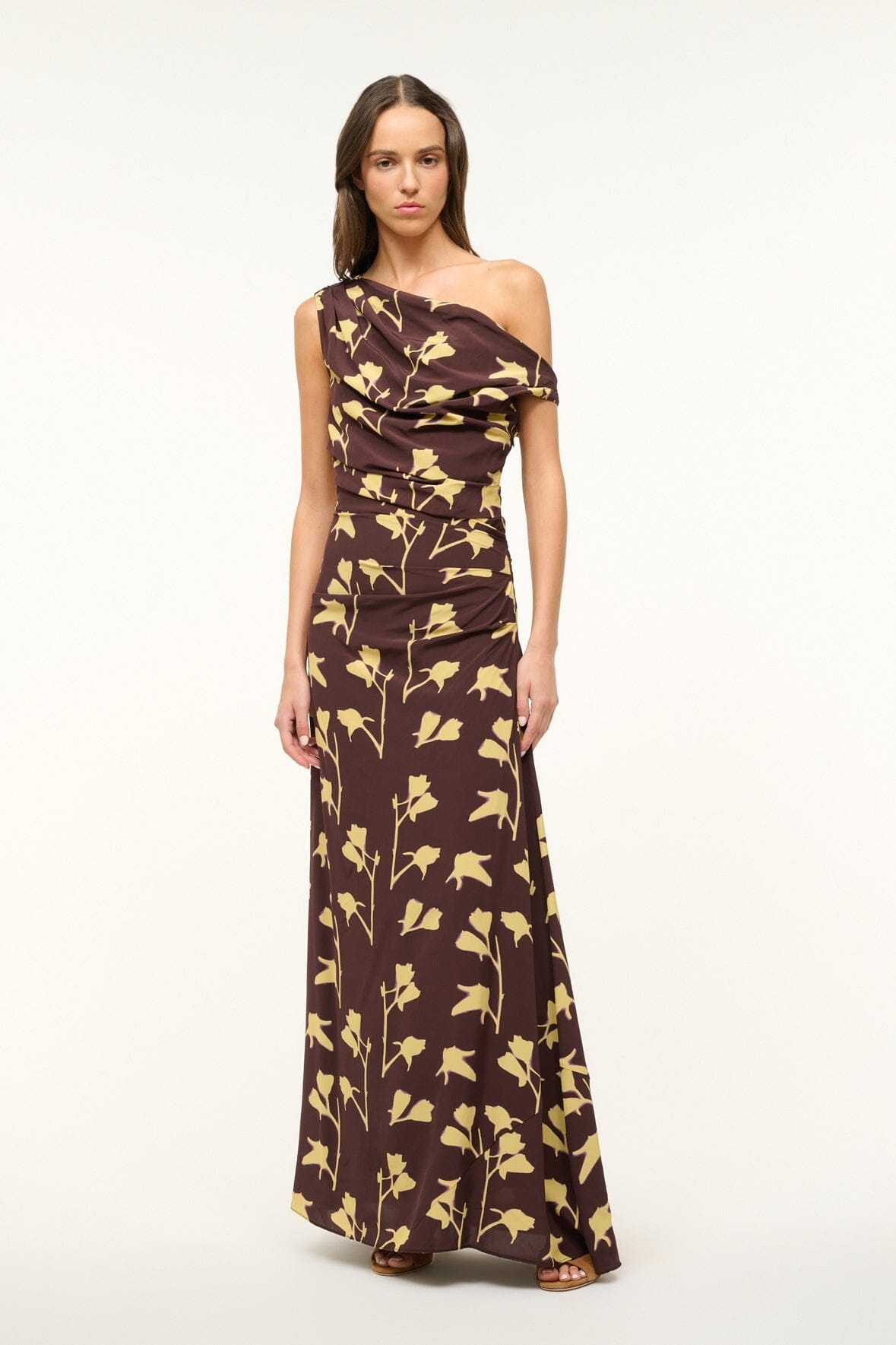 STAUD STAUD MAXI PHARE DRESS EARTH PRESSED FLORAL - R24F2234VS-EAPF |  REVERSIBLE