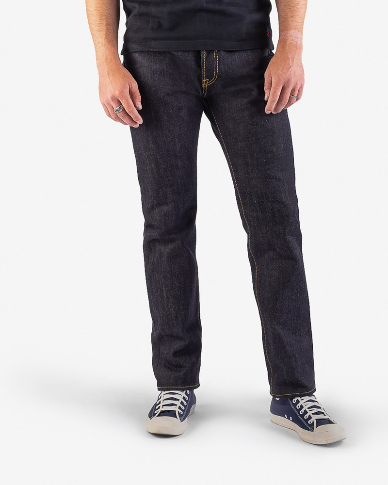 Iron Heart IH-888-XHS 25OZ SELVEDGE DENIM RELAXED TAPERED CUT JEANS - INDIGO outlook