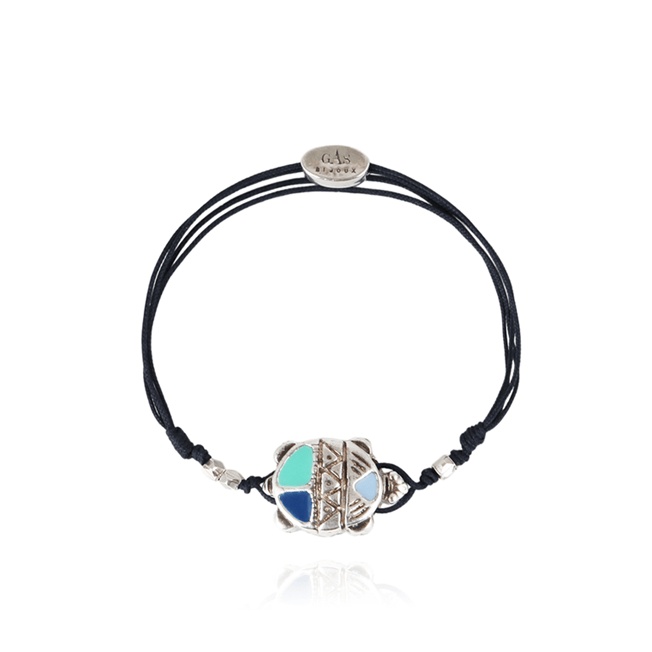 Kids String Enameled Turtle Bracelet - Vilebrequin x Gas Bijoux - 1