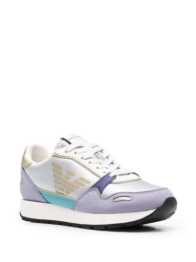 EMPORIO ARMANI Eagle logo-appliquÃ© sneakers outlook