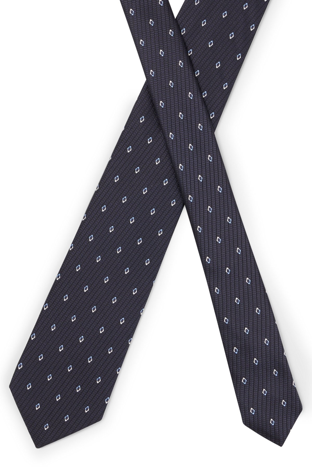 SILK-JACQUARD TIE WITH DETAILED PATTERN - 4