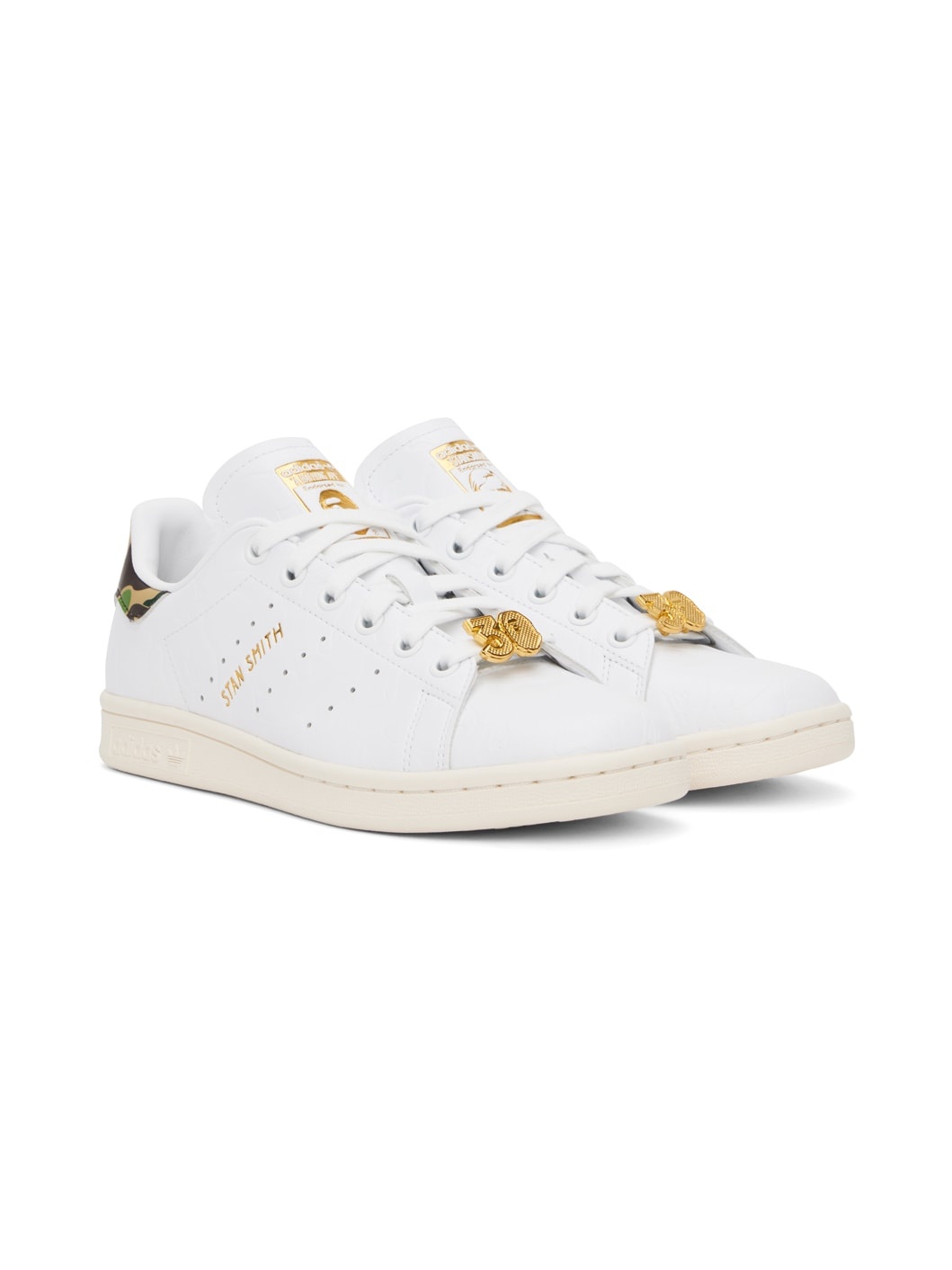 White adidas Originals Edition Stan Smith Sneakers - 4