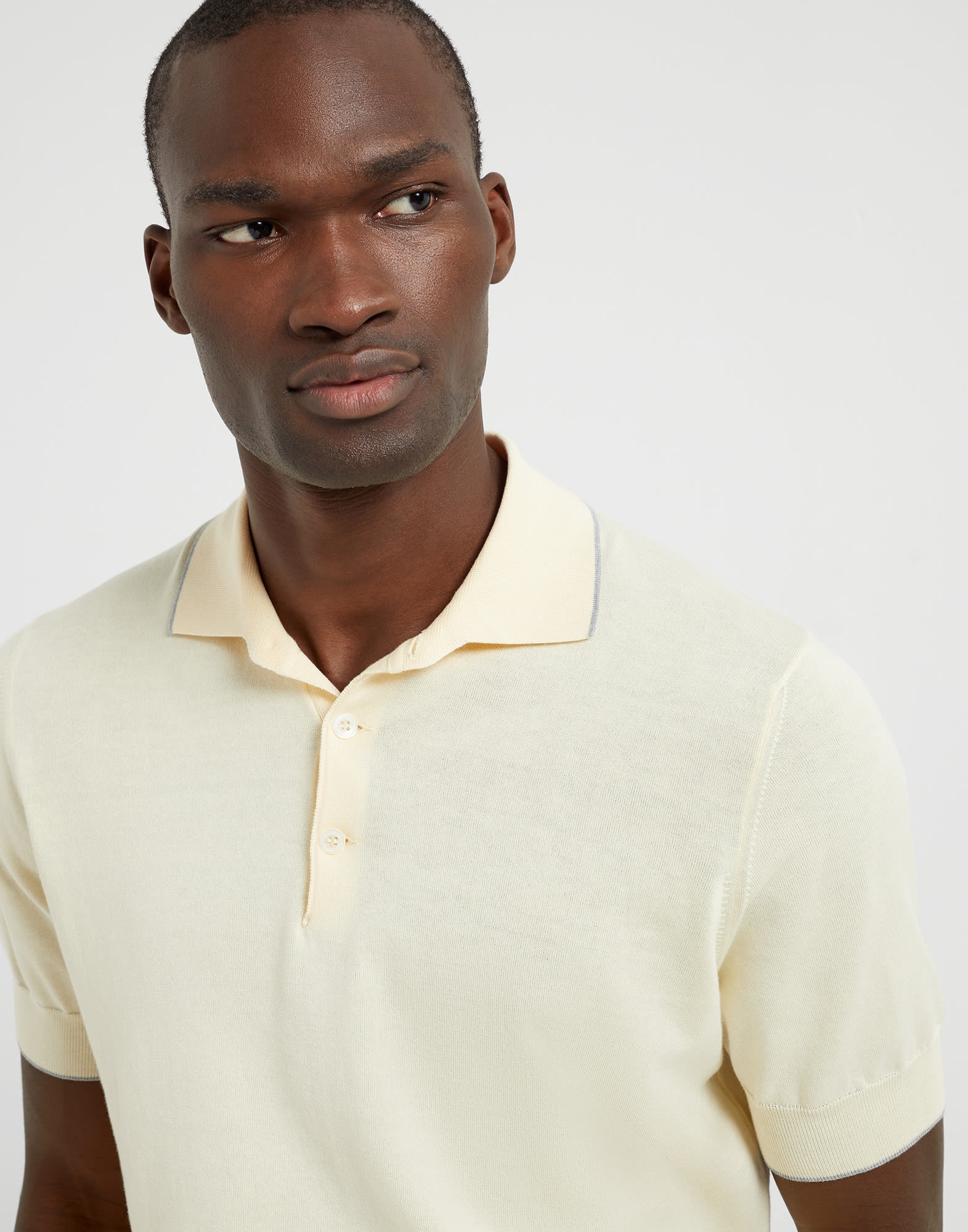 Cotton lightweight knit polo - 3