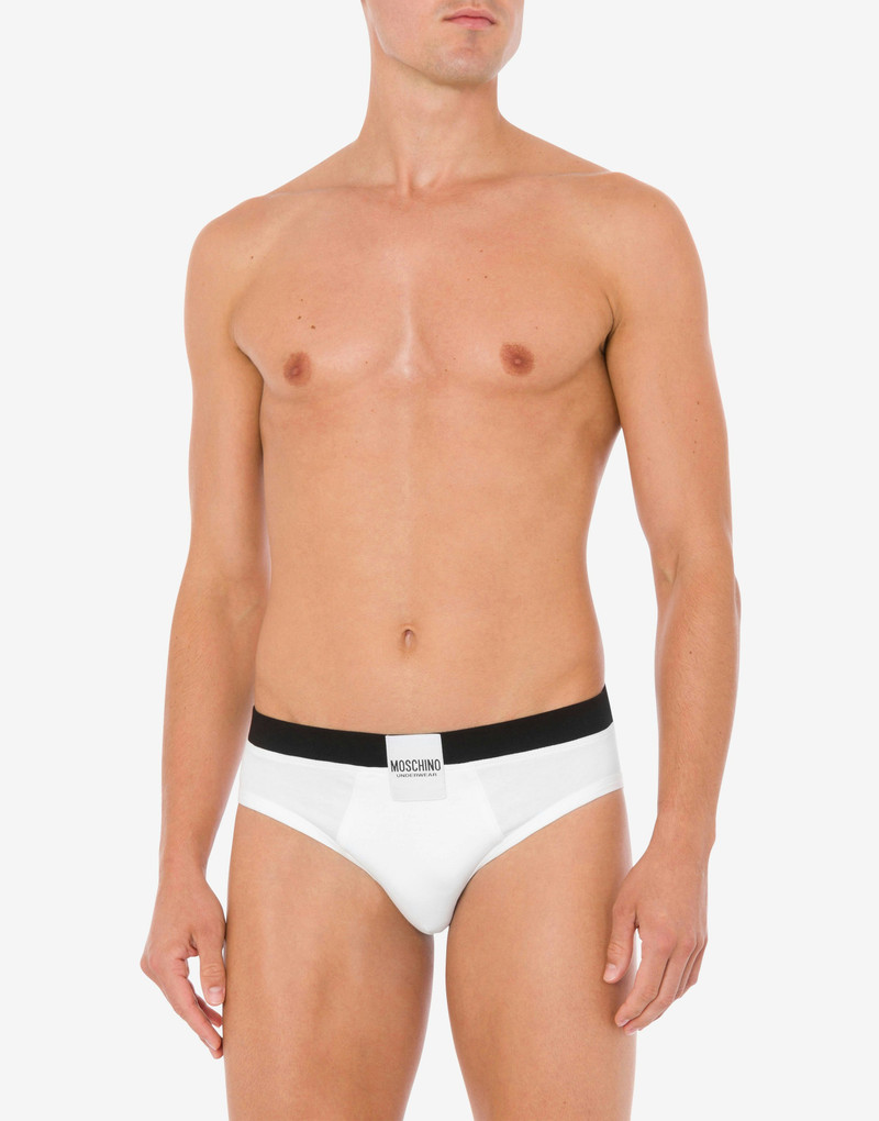 Moschino STRETCH JERSEY SLIP WITH LOGO LABEL outlook