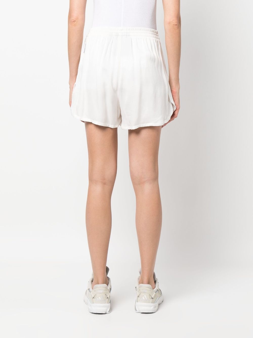 embroidered-logo relaxed shorts - 4