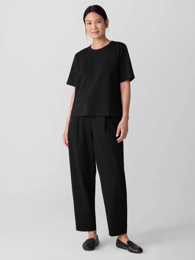 EILEEN FISHER Lightweight Ponte Crew Neck Tee outlook