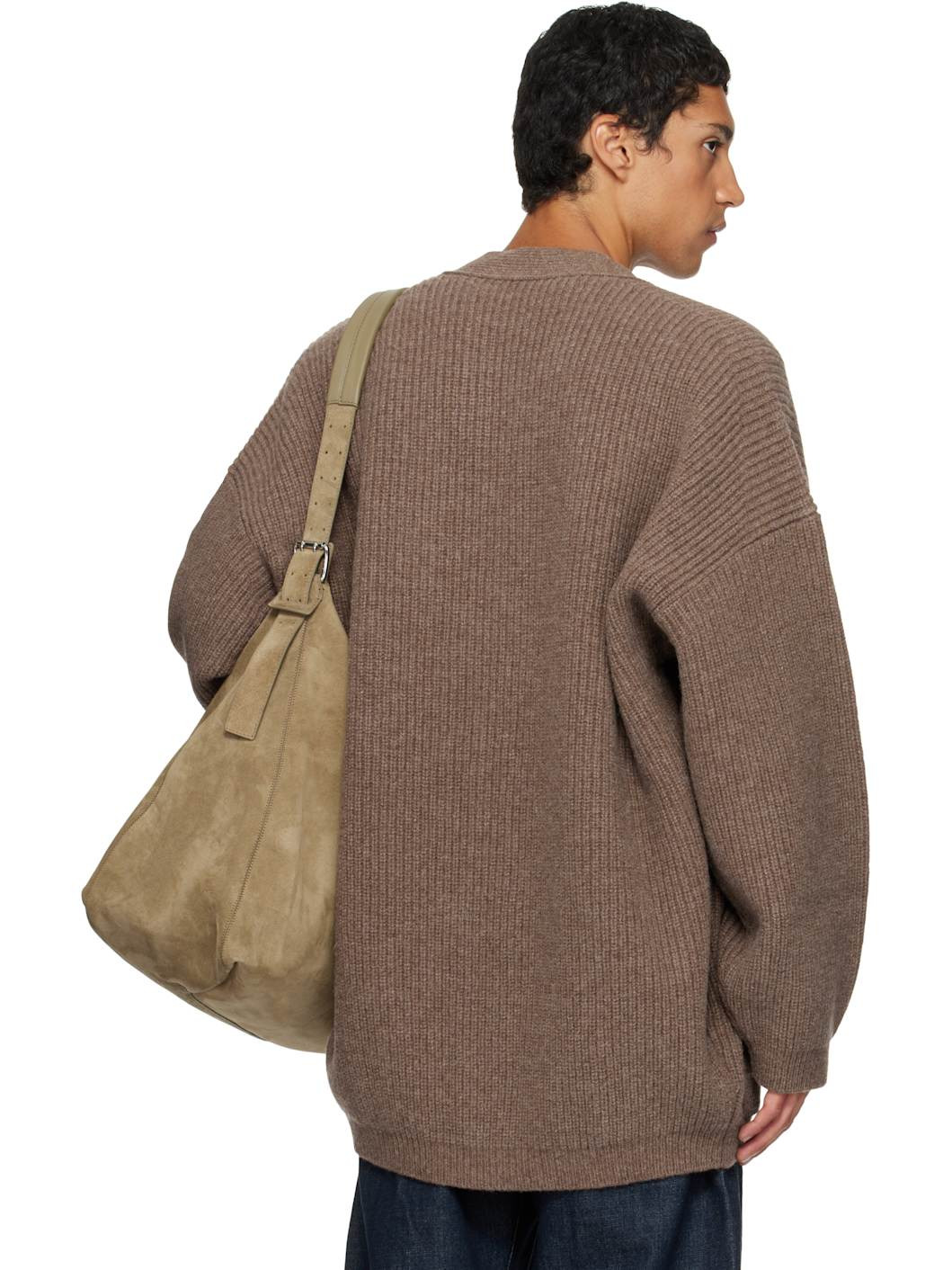 Brown Cardicoat Cardigan - 3