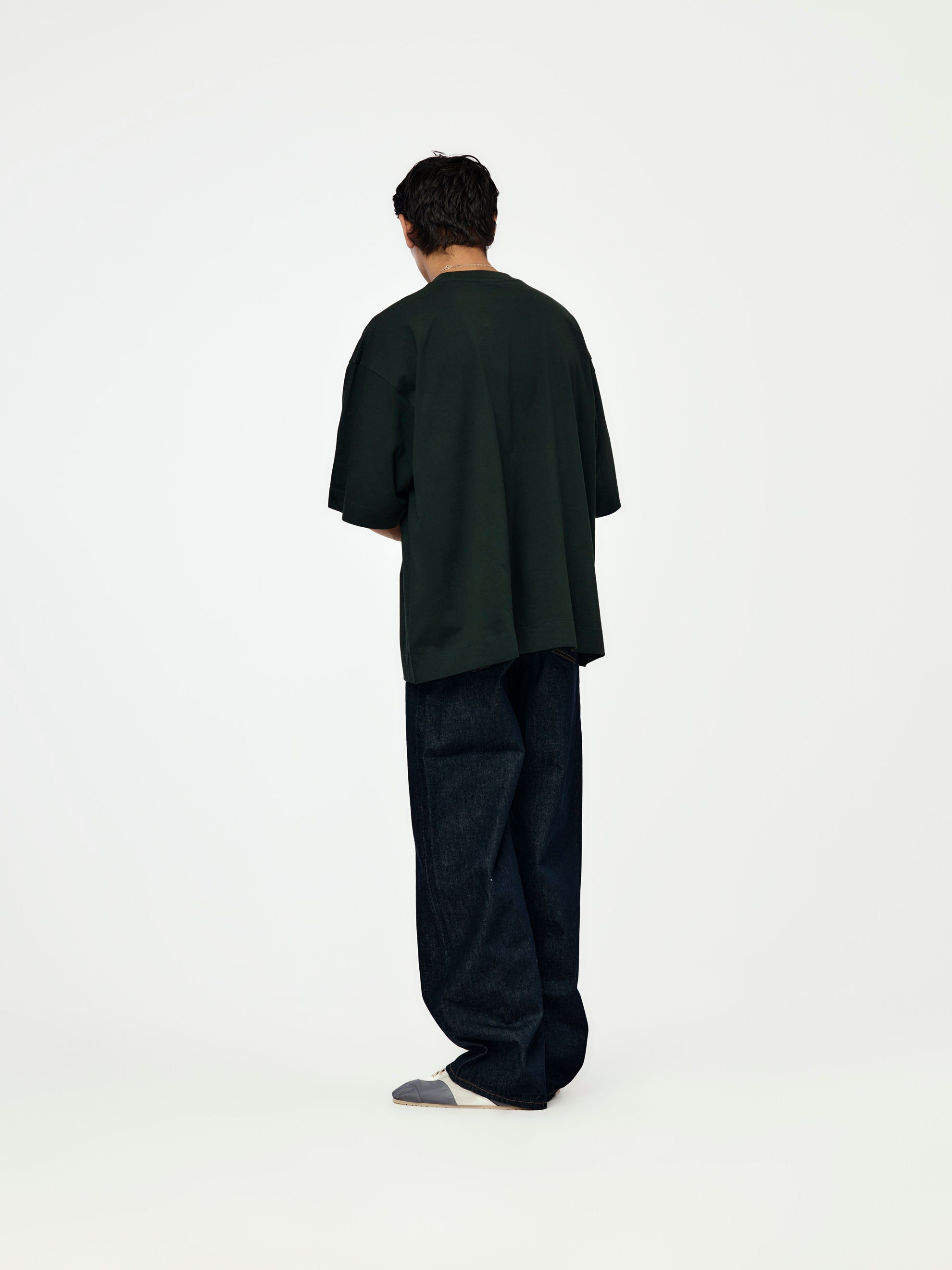 HEN 2603 M.K. SS T-SHIRT (BOTTLE GREEN) - 5