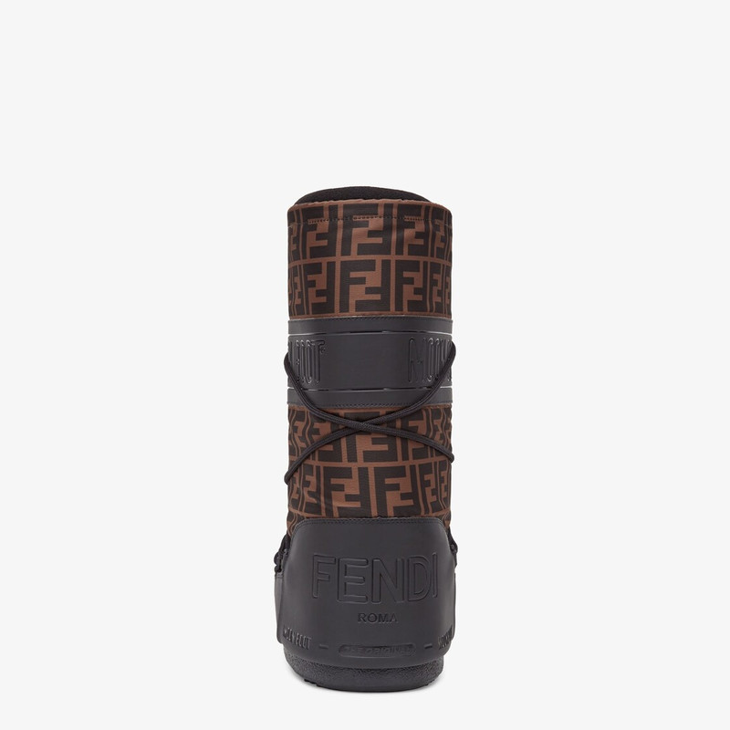 FENDI Brown nylon boots outlook
