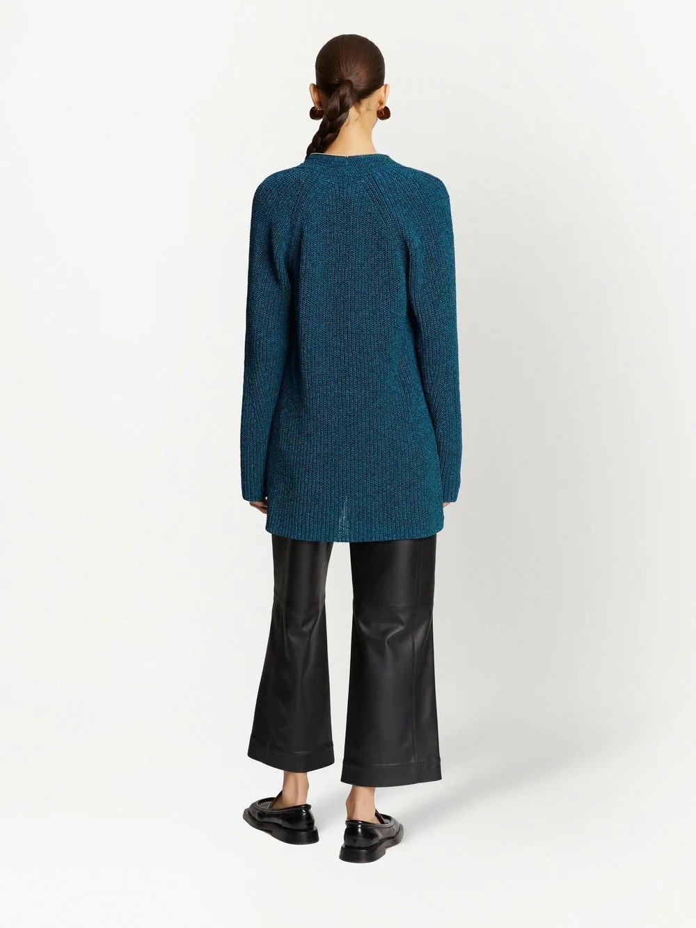 chunky knit zip top - 4