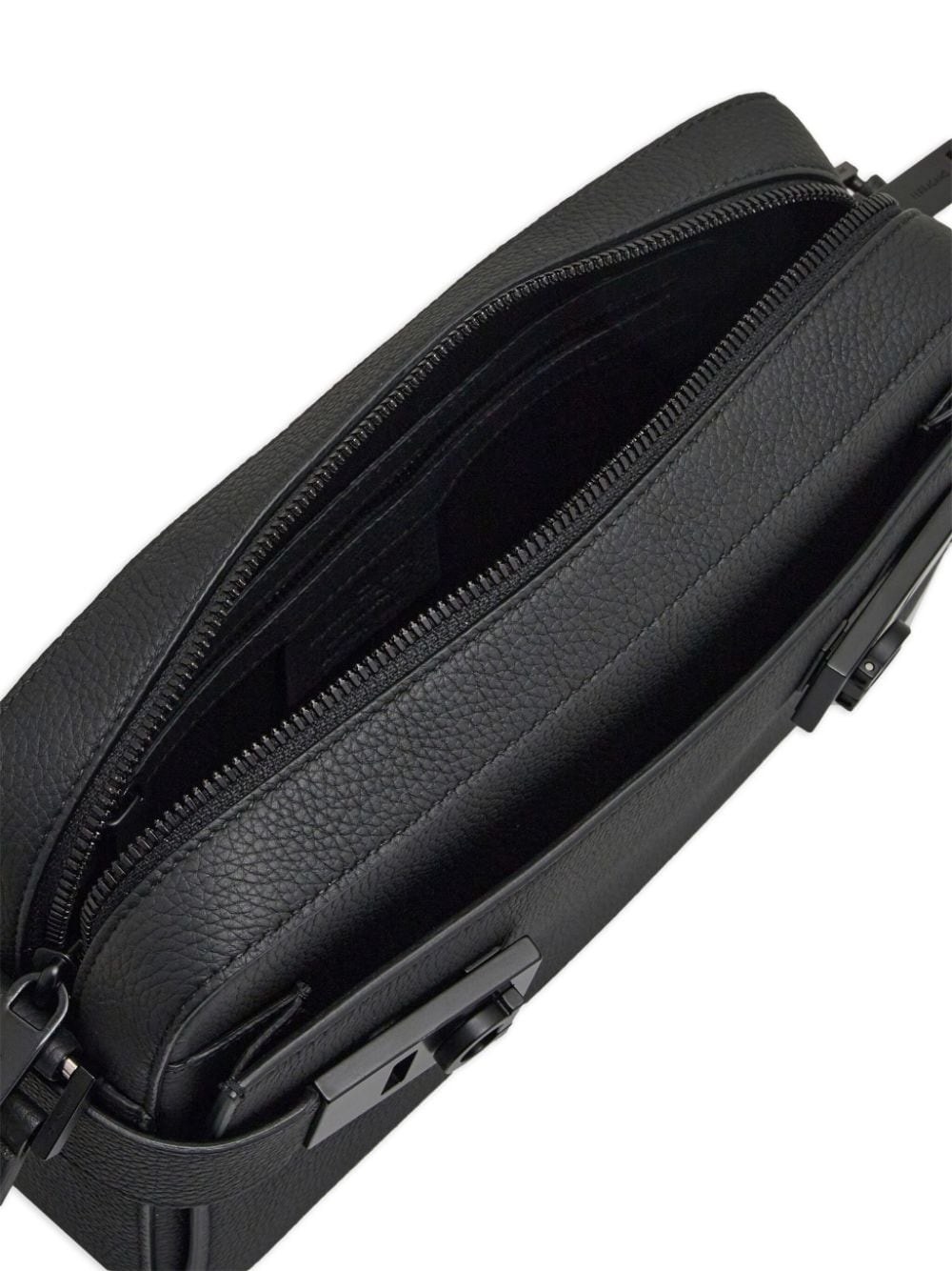 Gancini buckle embellished leather shoulder bag - 6